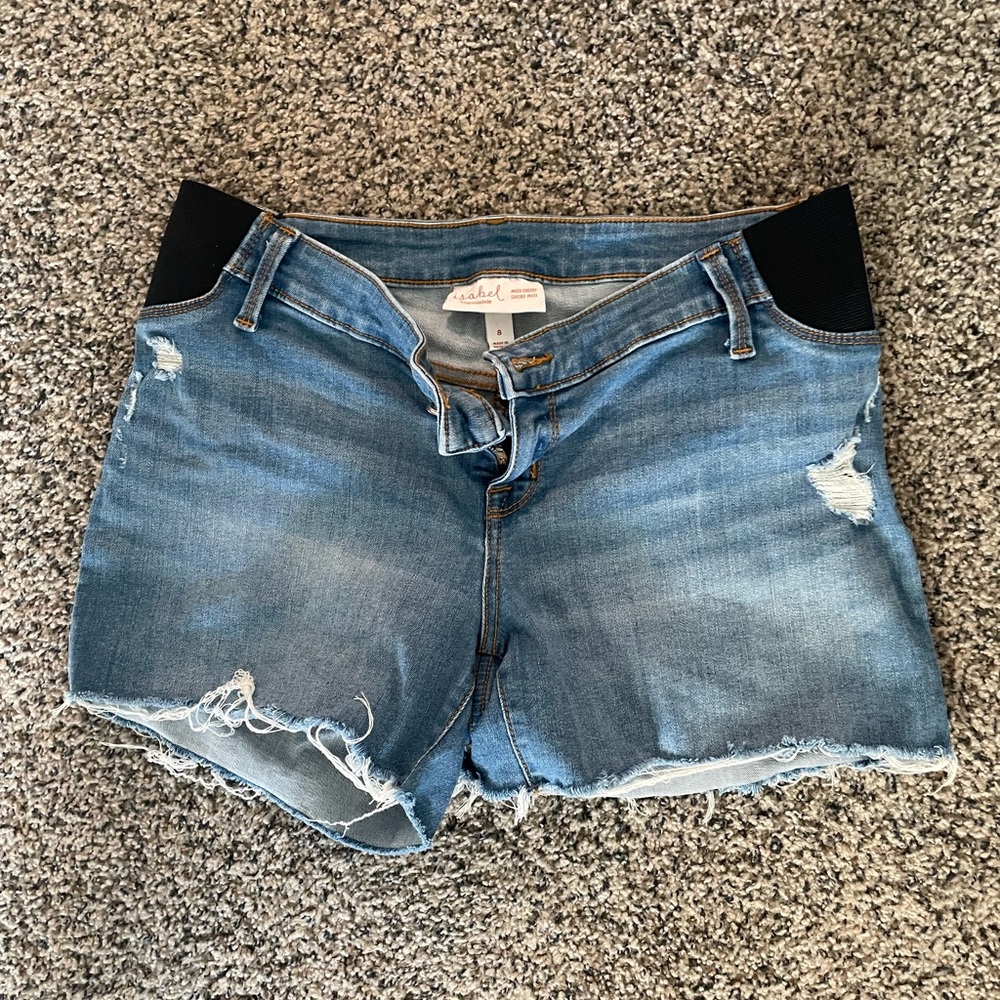 Size 8 maternity Jean shorts